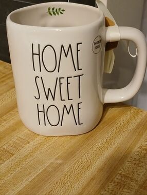 ❤️Rae Dunn NWT "HOME SWEET HOME" Double Sided Large Coffee Mug